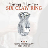 💎50% kedvezmény💍3 karátos Super Flash Moissanite gyűrű